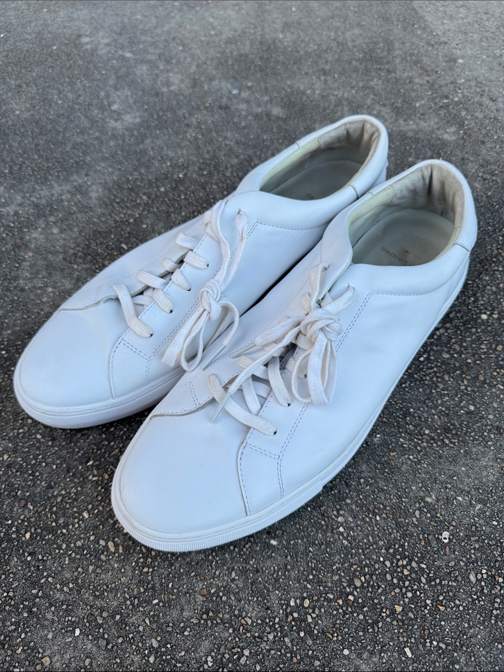 Polo by Ralph Lauren Jermaine II White Leather Low-Top Sneakers 13D